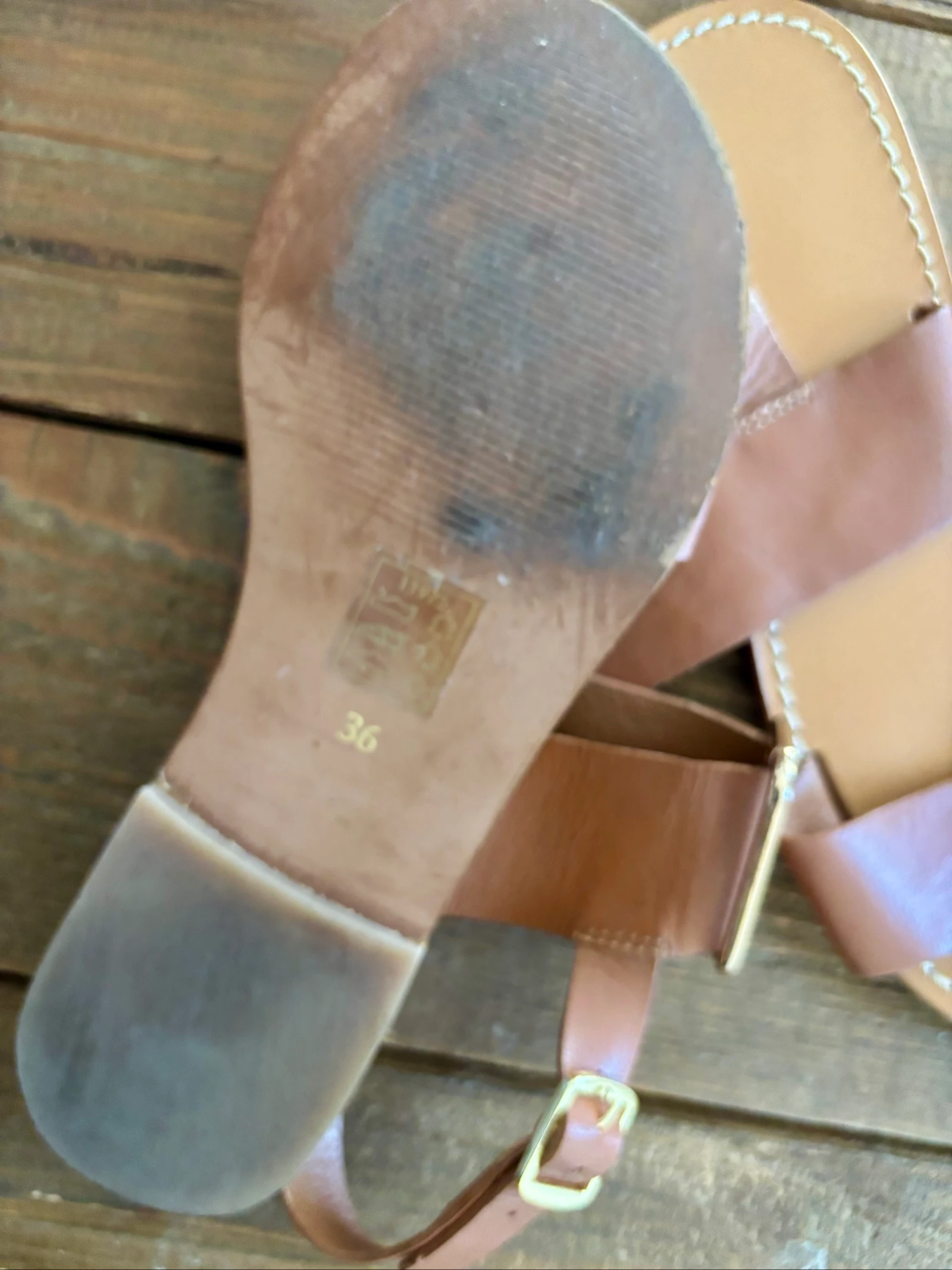Sandálias Cuir Camel – photo 5